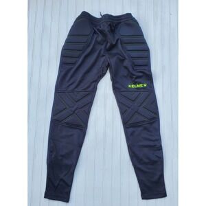 Kelme Kids Goalkeeper Padded Soccer Pants NWT Black Lime Green Youth Size 12